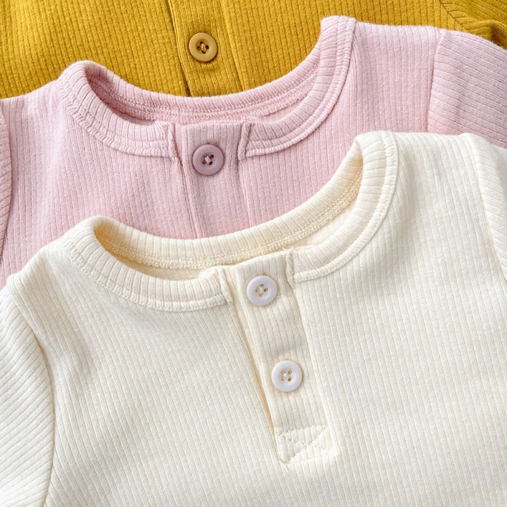 0~2Y Ins Korean Version Of Summer Clothes Baby Jumpsuit Short-Sleeved Triangle Romper Baby Long-Sleeved Bottoming Romper Summer Wholesale Baby Clothes