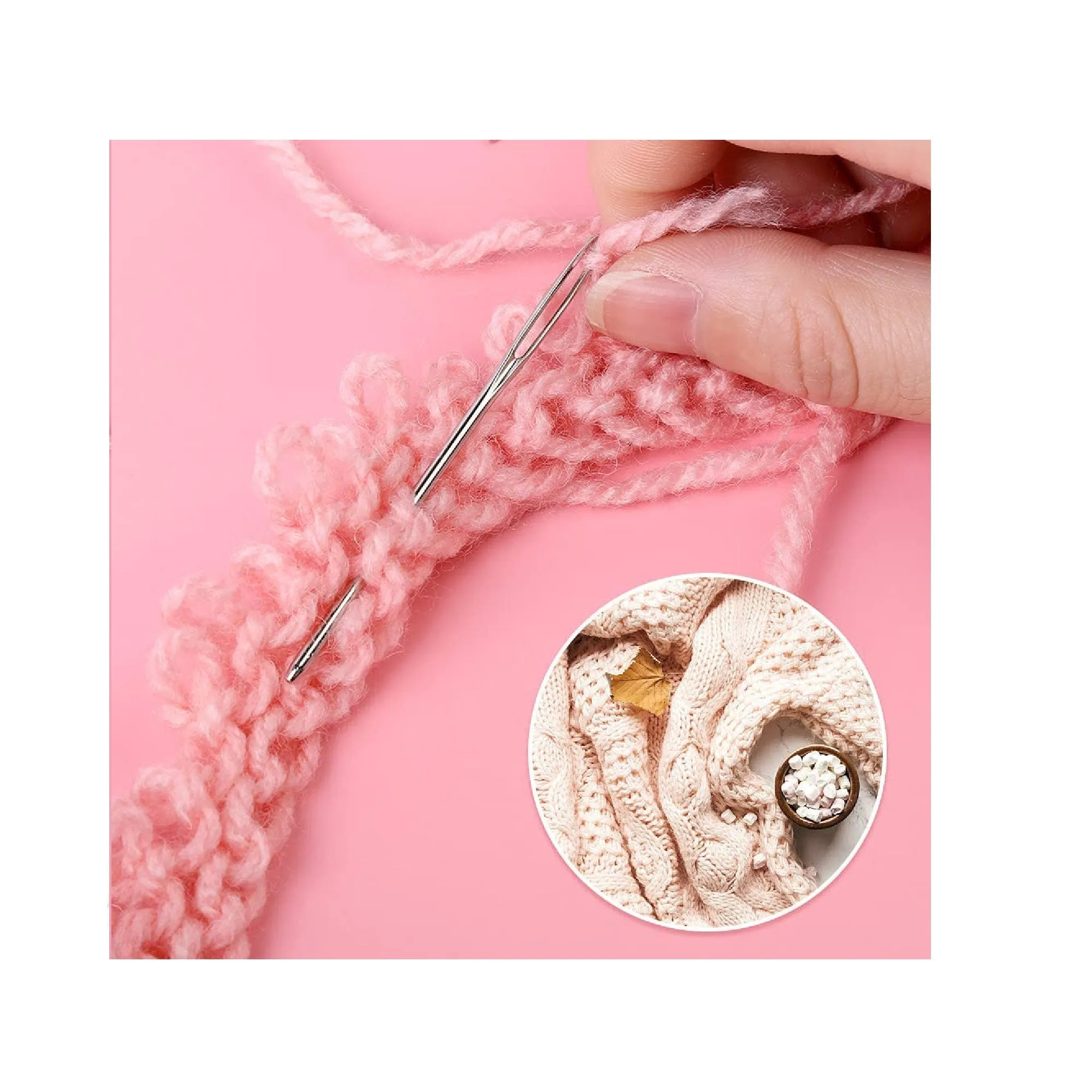 17 Pieces Yarn Needle Set