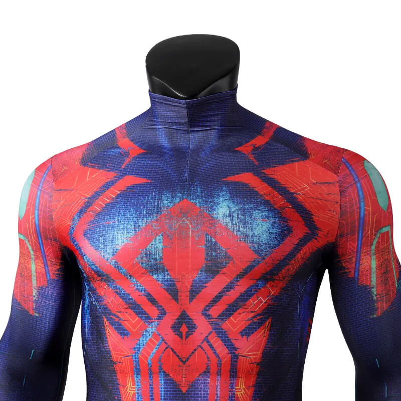 Adults Spiderman 2099 Miguel O'Hara Cosplay Bodysuit Spiderman Across the Spider-Verse Cosplay Costume