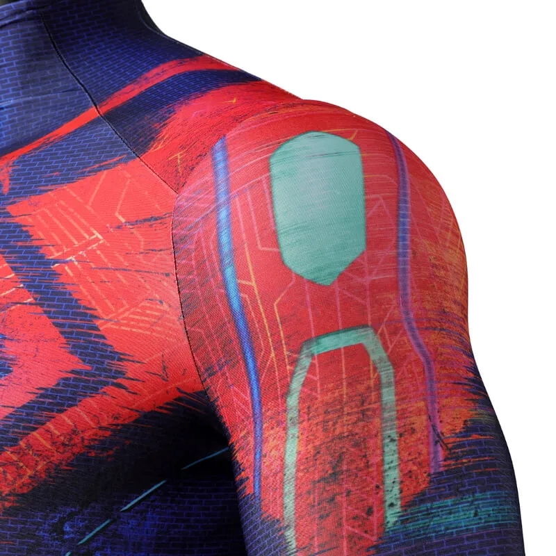 Adults Spiderman 2099 Miguel O'Hara Cosplay Bodysuit Spiderman Across the Spider-Verse Cosplay Costume