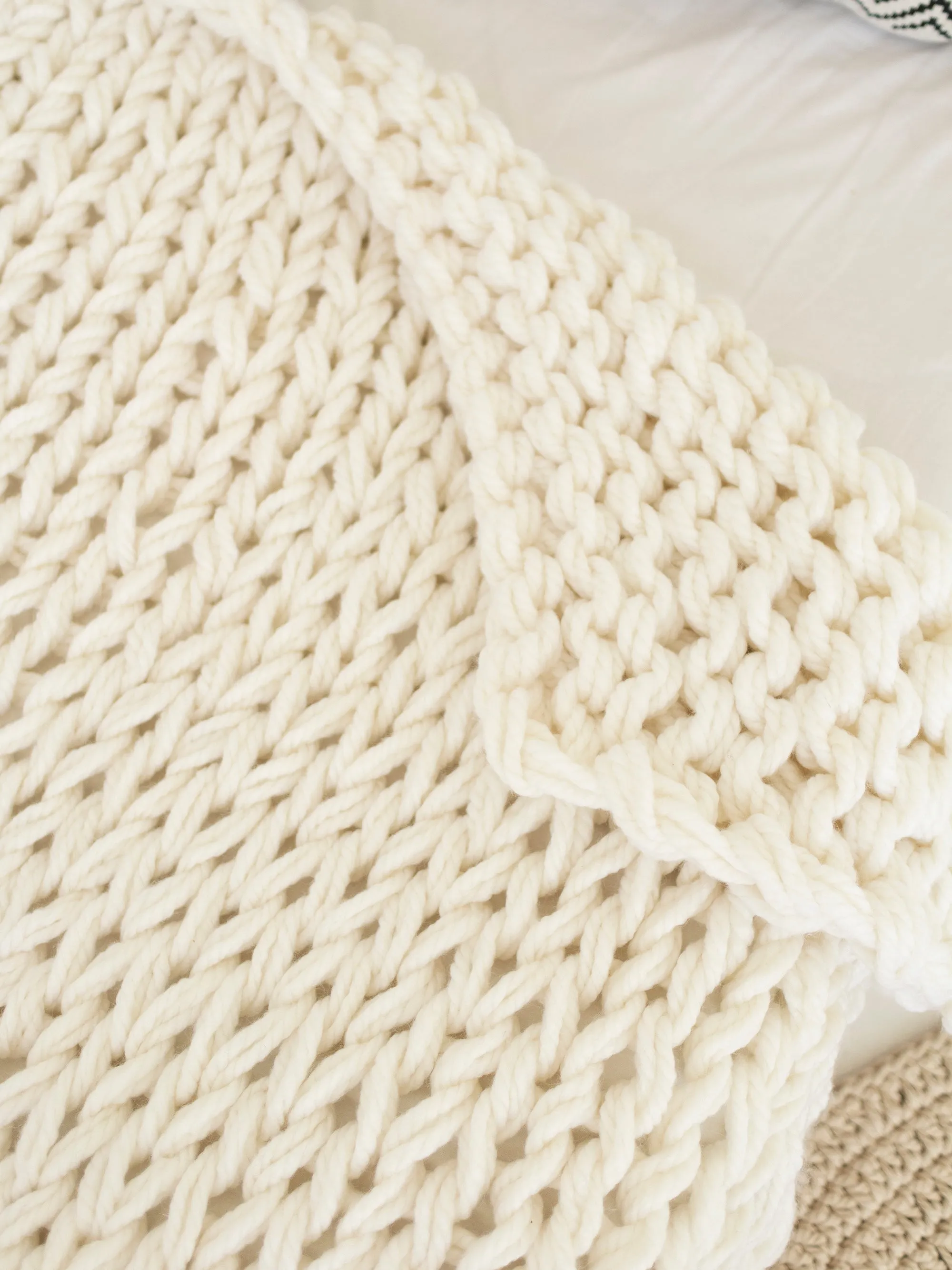 Anzy Home Chunky Knit Baby Blanket