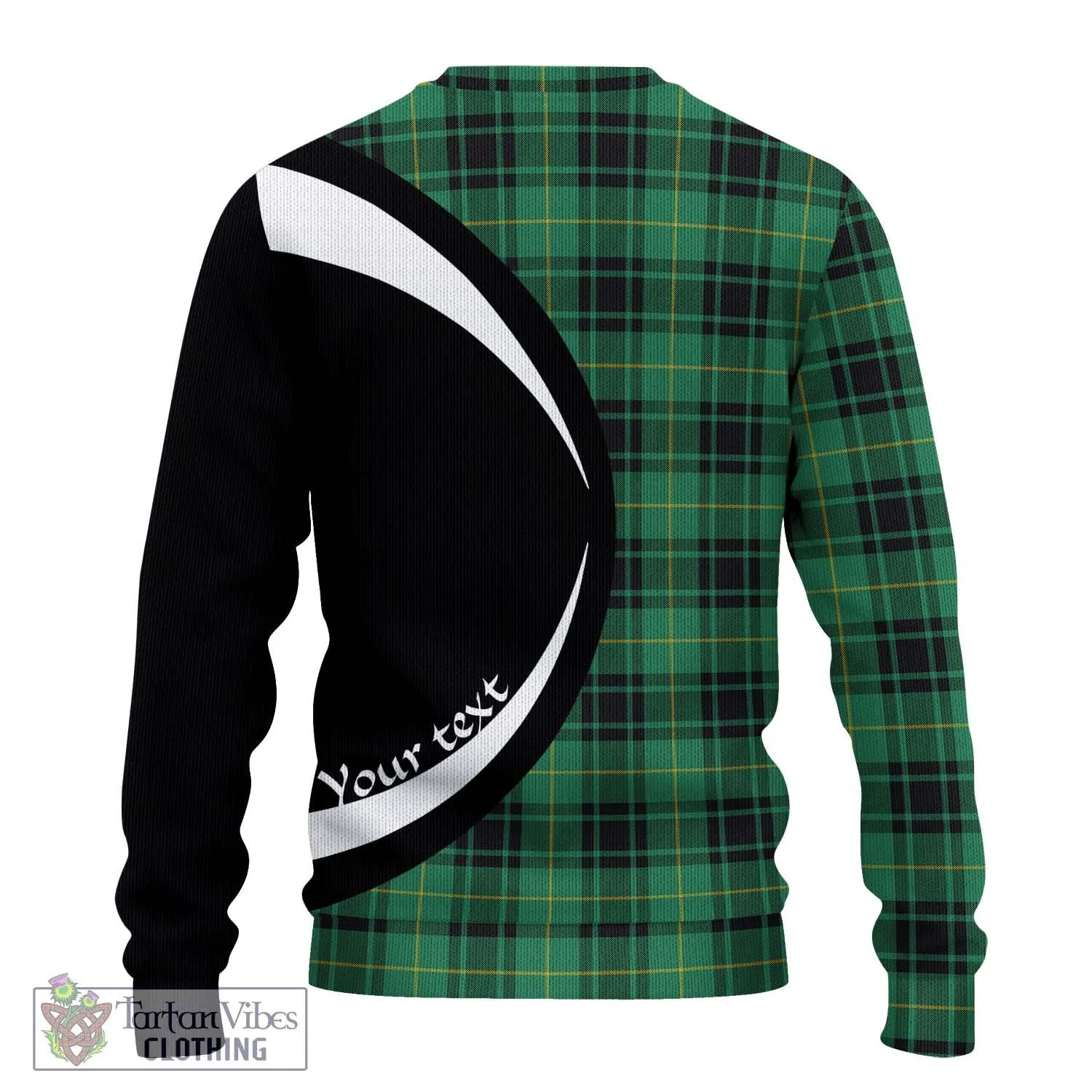 Arthur Ancient Tartan Ugly Sweater with Family Crest Circle Style