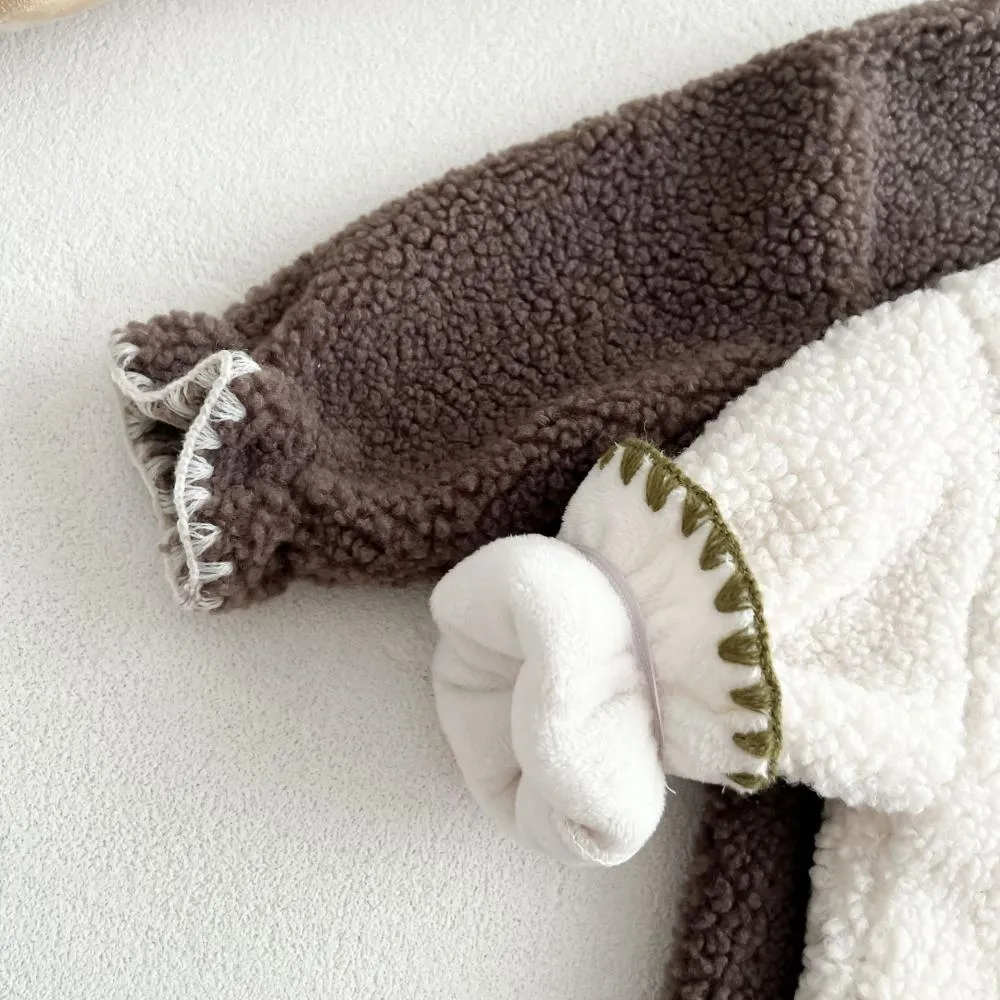 Autumn and Winter Fleece Baby Jumpsuit Wholesale