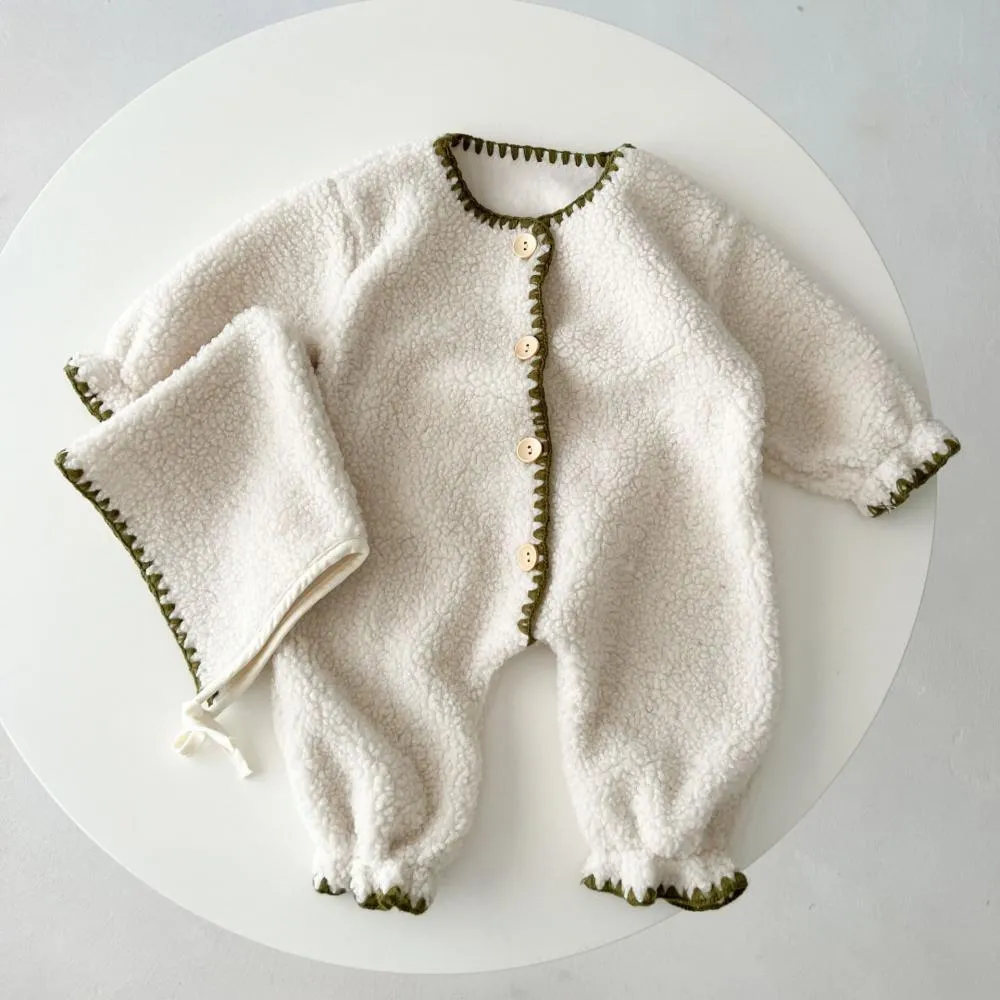 Autumn and Winter Fleece Baby Jumpsuit Wholesale