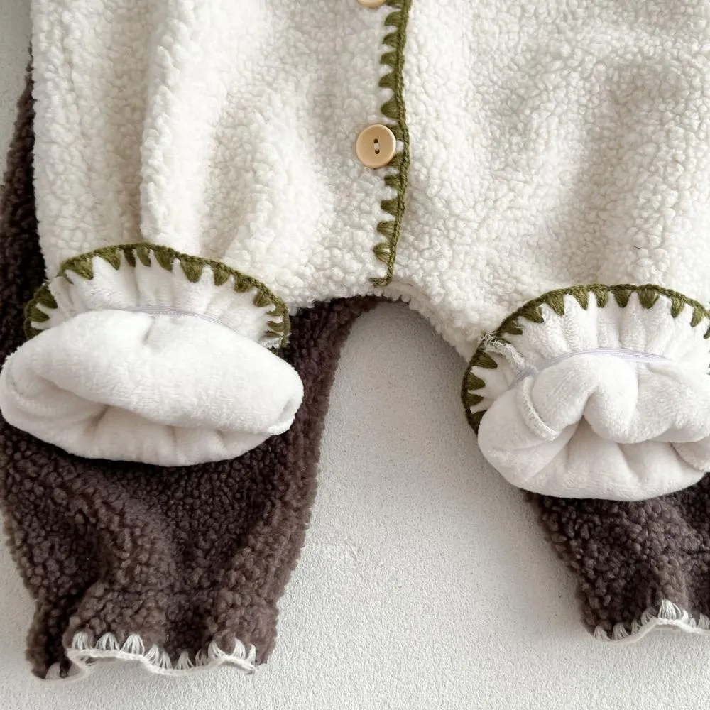 Autumn and Winter Fleece Baby Jumpsuit Wholesale