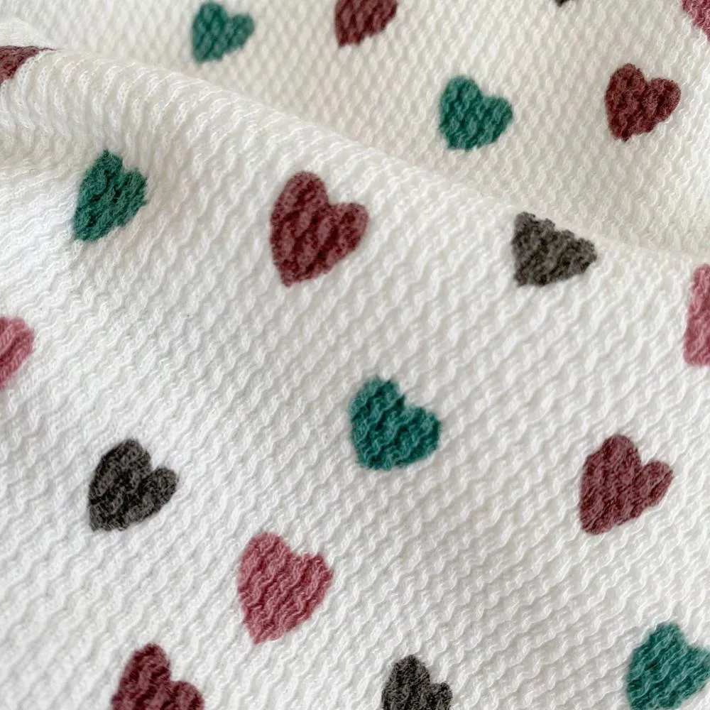 Autumn and Winter Unisex Baby Love Long-sleeved Jumpsuit   Hat Wholesale Baby Clothes
