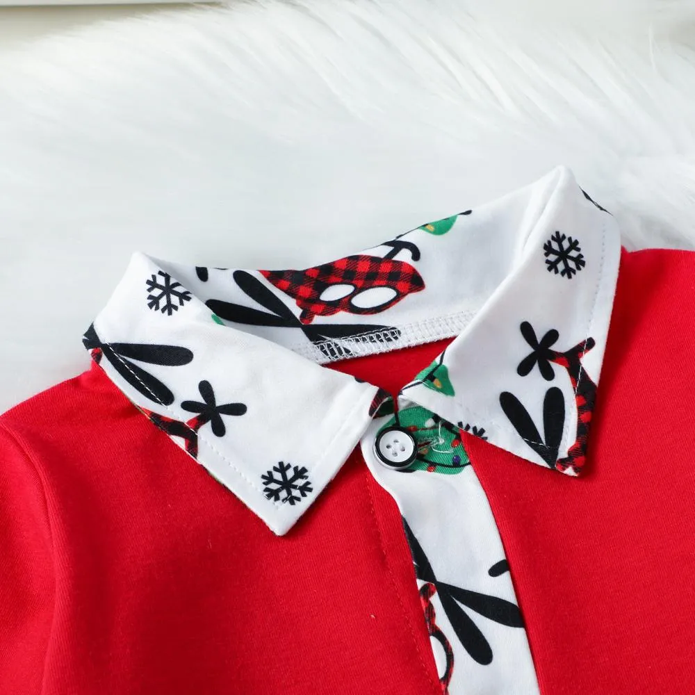Autumn Boys Christmas Cartoon Airplane Print Bib Suit Wholesale Baby Boy Clothes