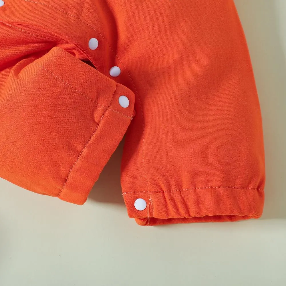 Autumn Halloween Kids Romper Print Hooded Jumpsuit Baby Boutique Clothes Wholesale