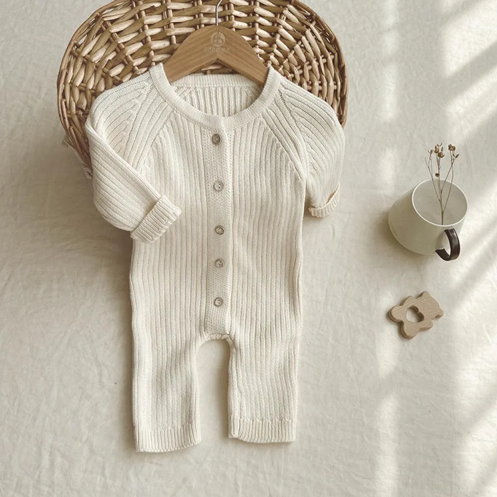 Baby Autumn And Winter Sweater Long Jumpsuit Baby Knitted Sweater Romper Wholesale