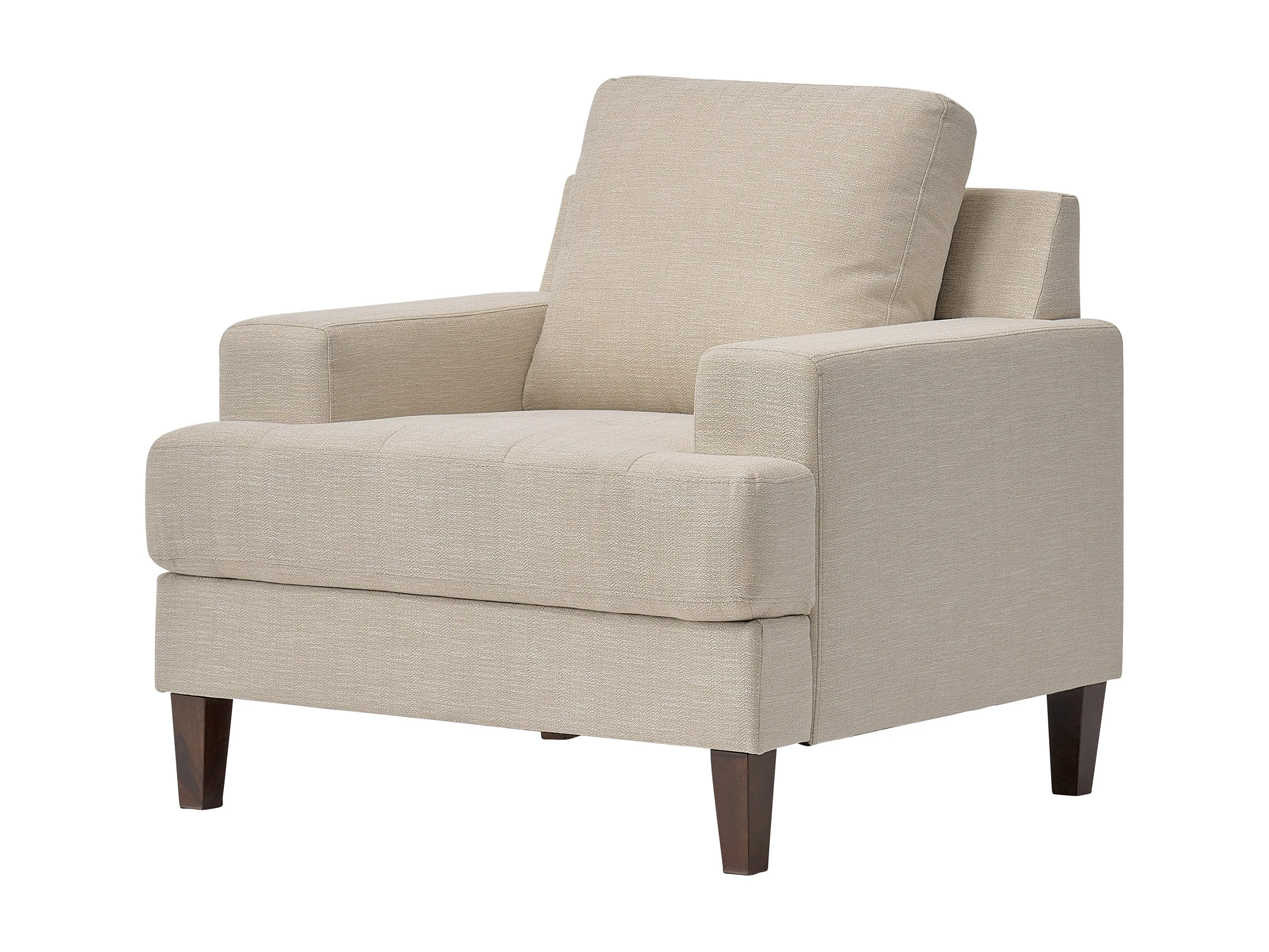 Beige Mid Century Arm Chair