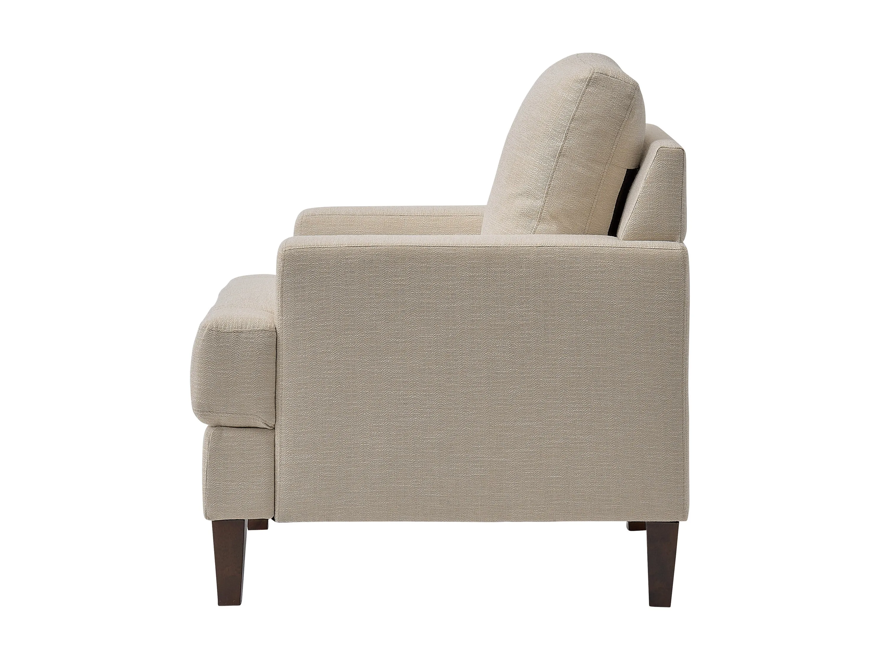 Beige Mid Century Arm Chair