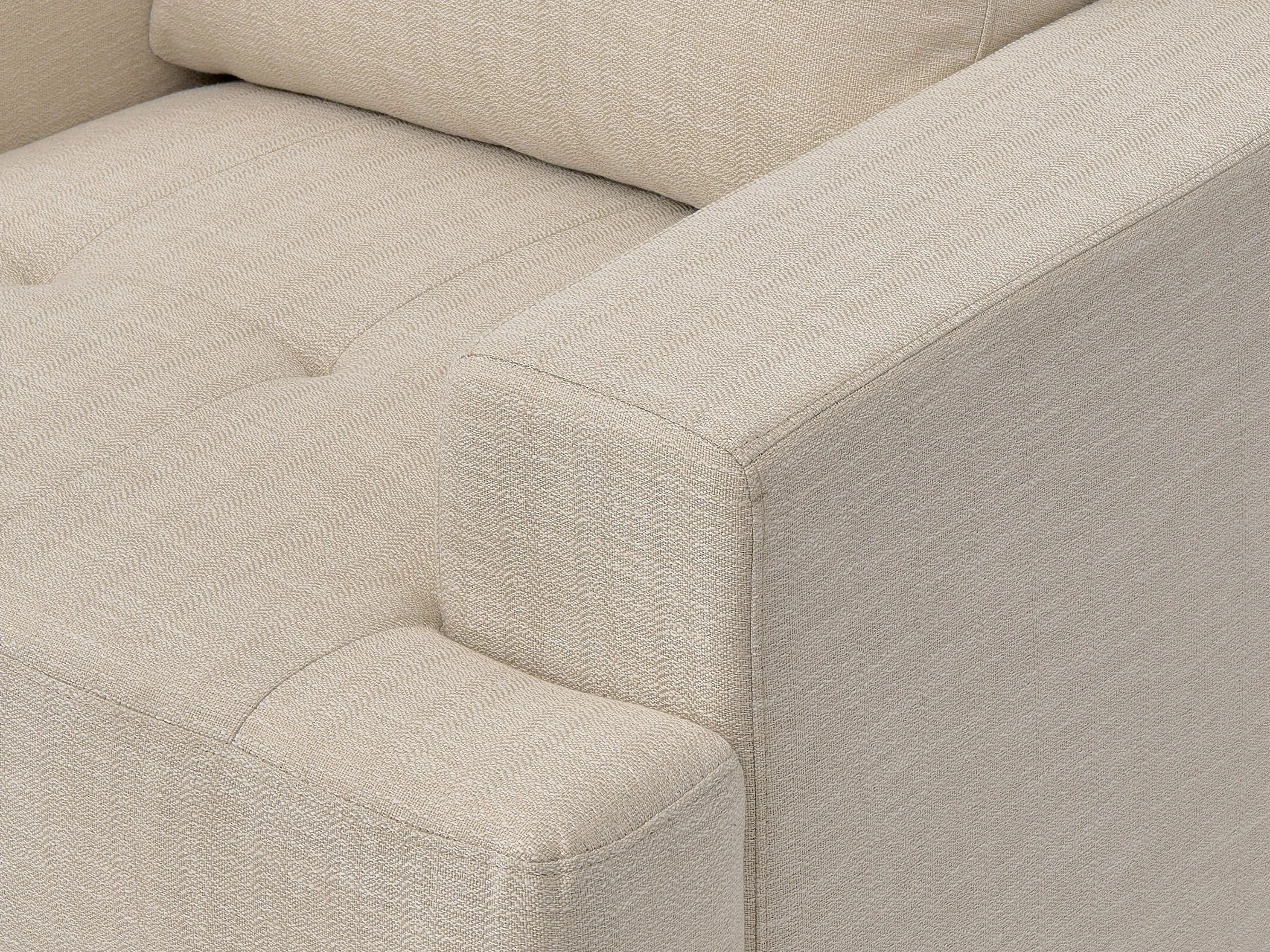 Beige Mid Century Arm Chair