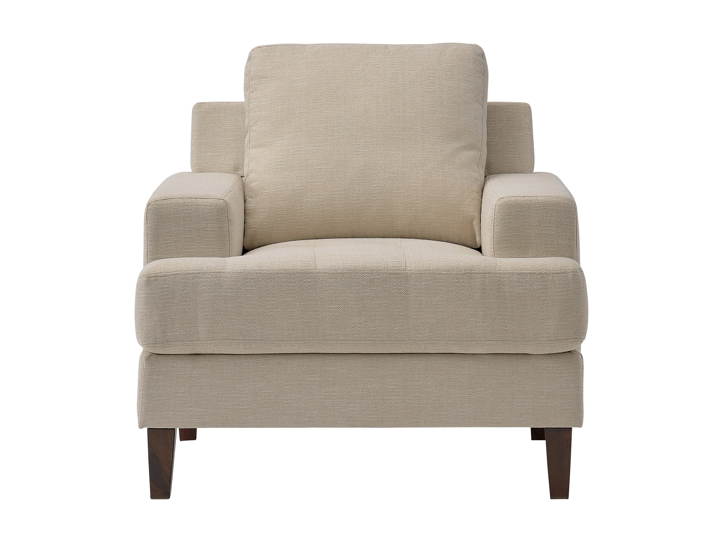 Beige Mid Century Arm Chair