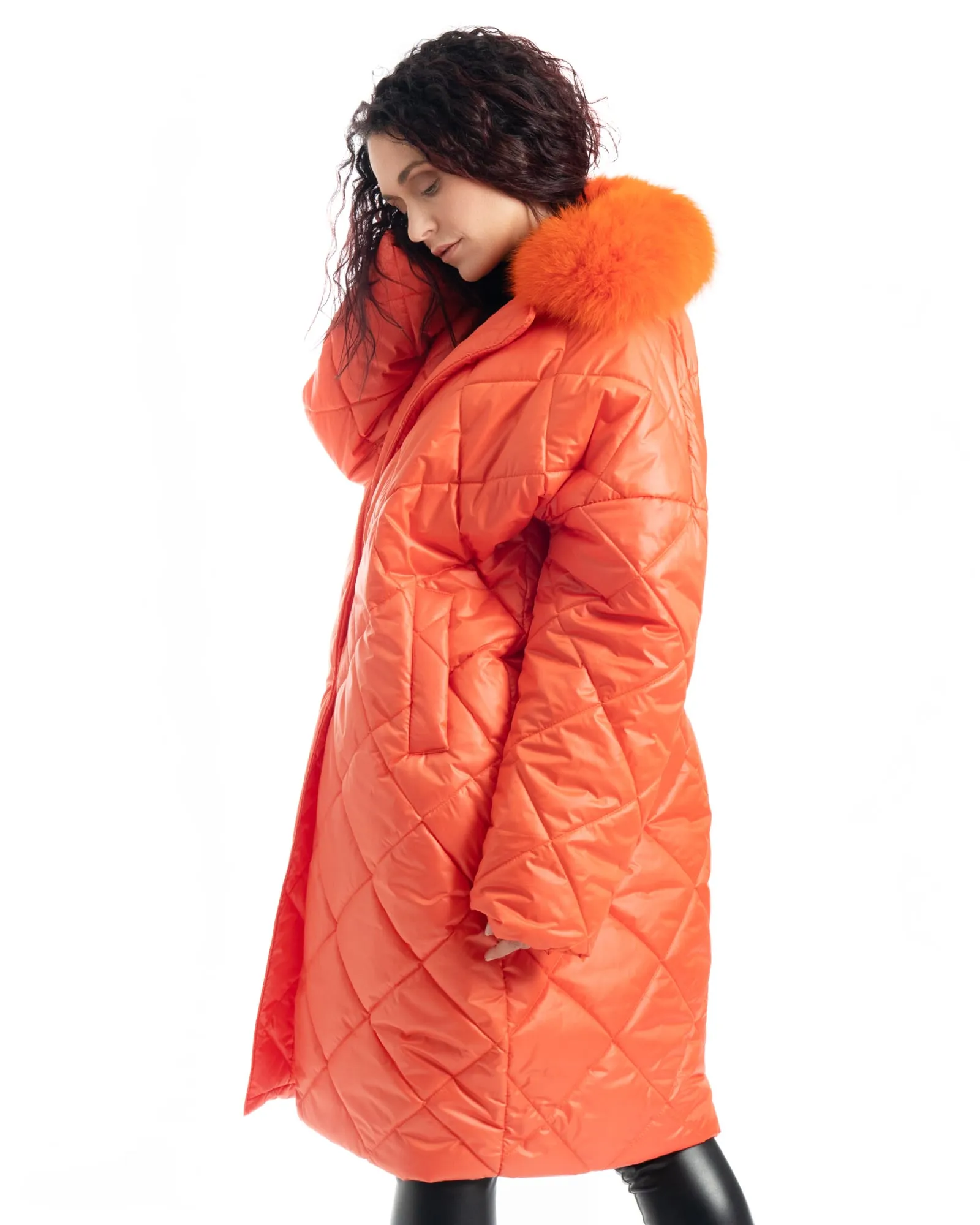 Cento Grammi with Fox collar - Orange