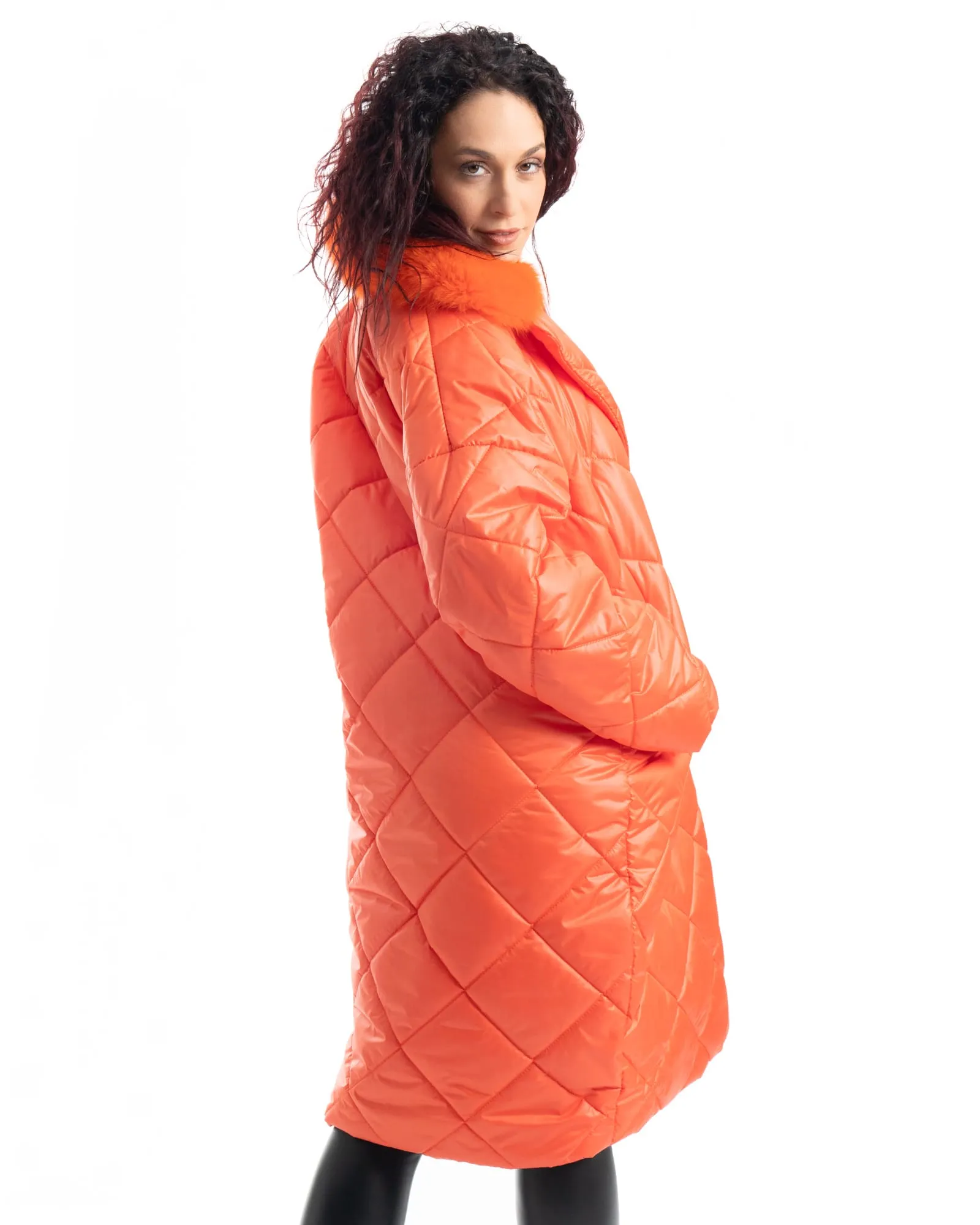 Cento Grammi with Fox collar - Orange