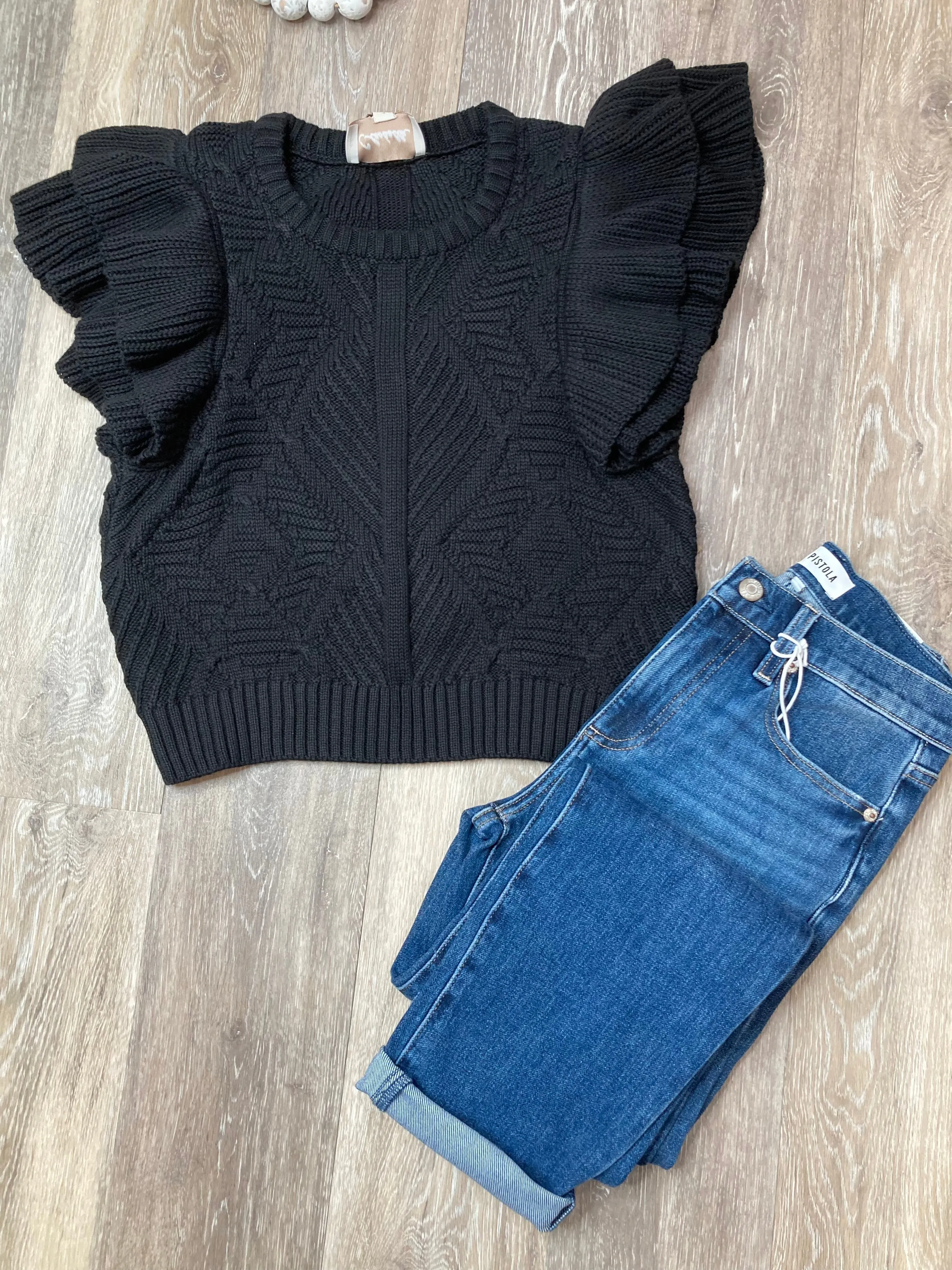 CLE Black Fayth Sweater Vest