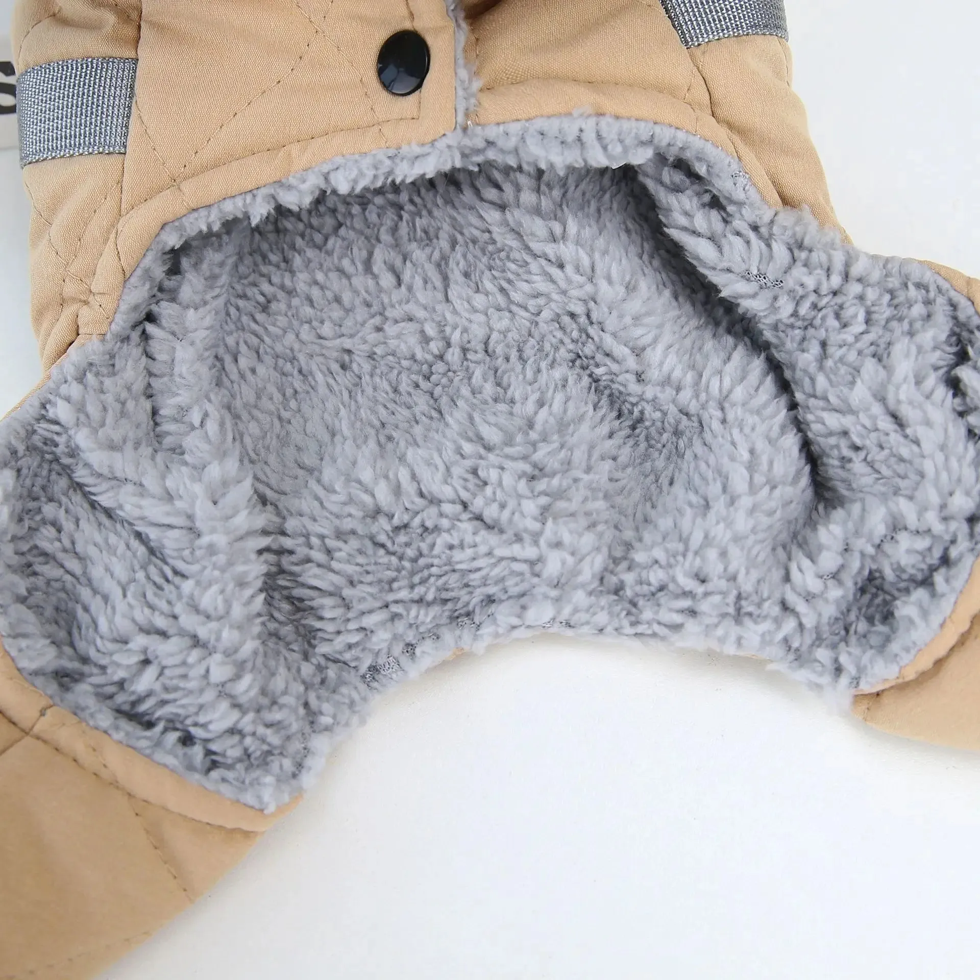 Fur Collar Dog Overalls Warm Winter Jumpsuit for Small Dogs Puppy