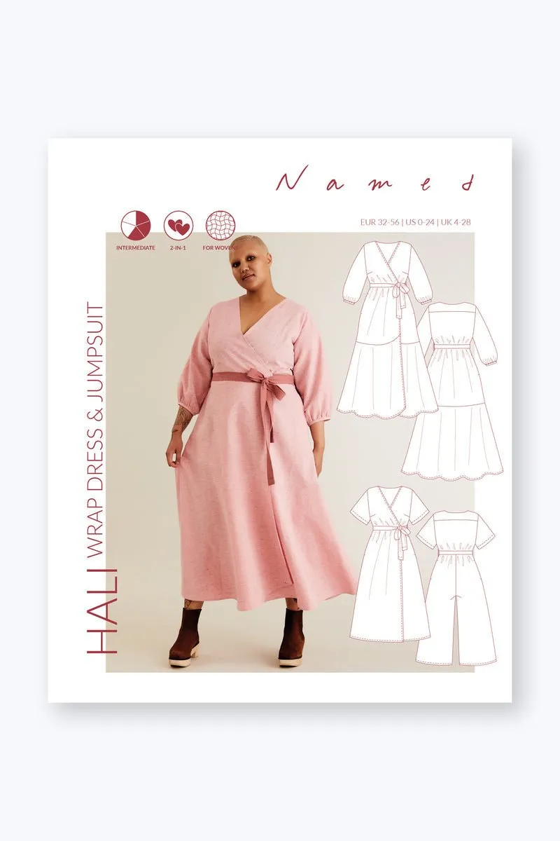 Hali Wrap   Jumpsuit - Named Clothing - Sewing Pattern