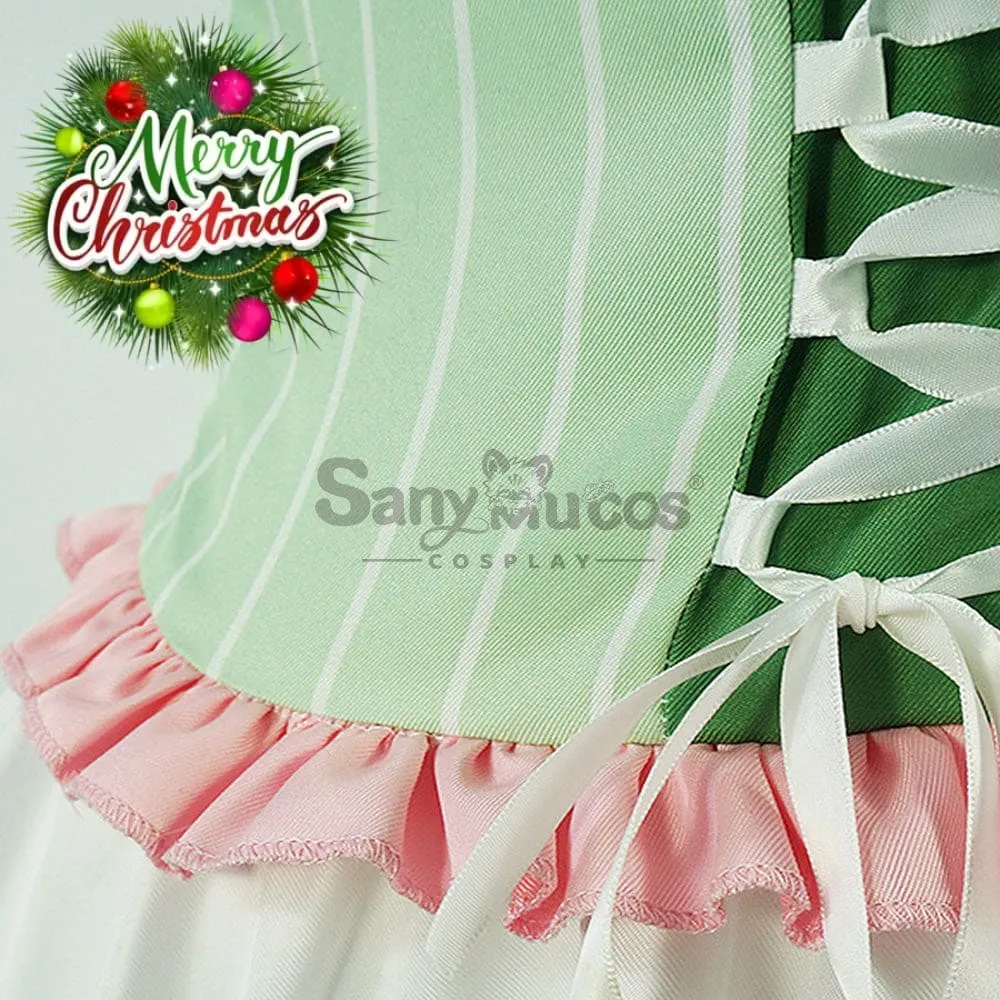 【In Stock】Anime Demon Slayer Cosplay Kanroji Mitsuri White Maid Suit Cosplay Maid Costume