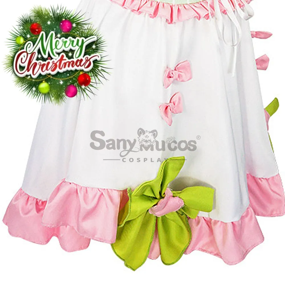 【In Stock】Anime Demon Slayer Cosplay Kanroji Mitsuri White Maid Suit Cosplay Maid Costume