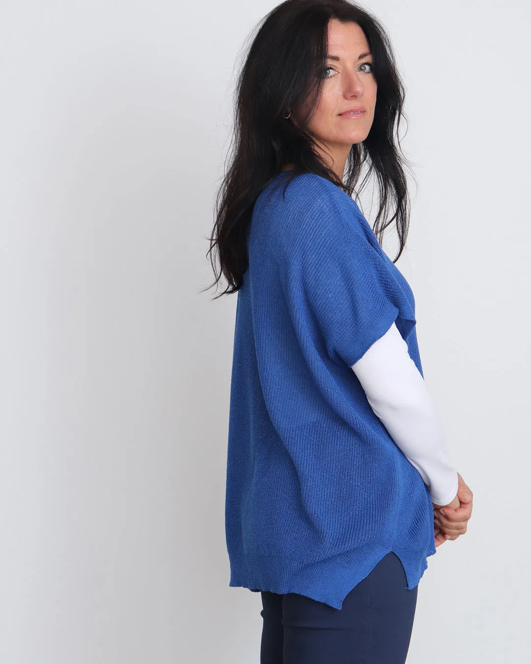 Ingrid V-Neck Tank Top - Royal Blue