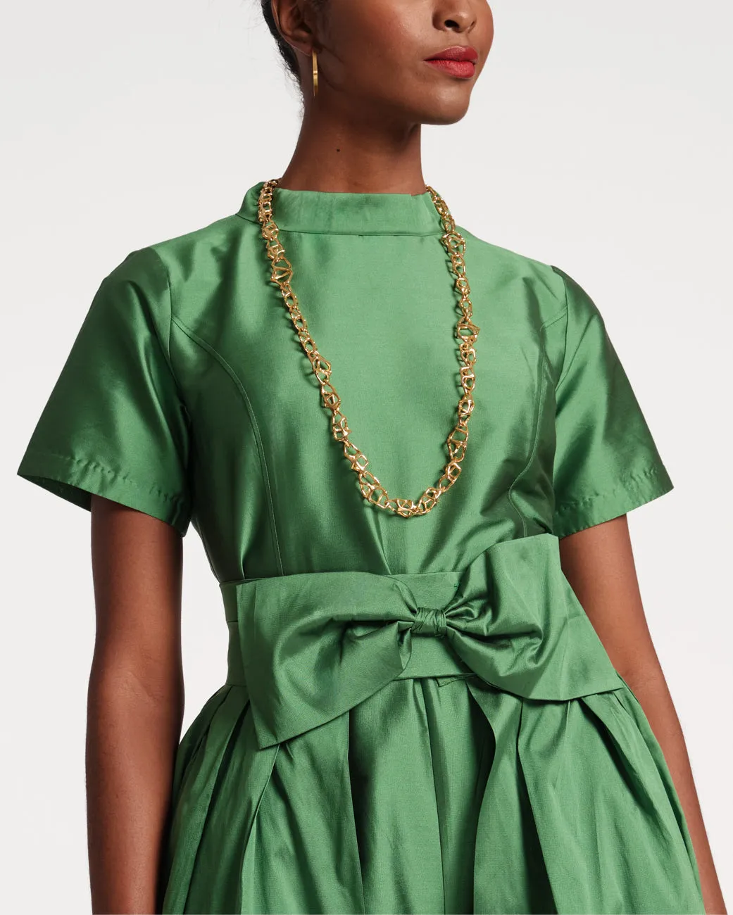 Jody Jumpsuit Feather Fringe Emerald Black