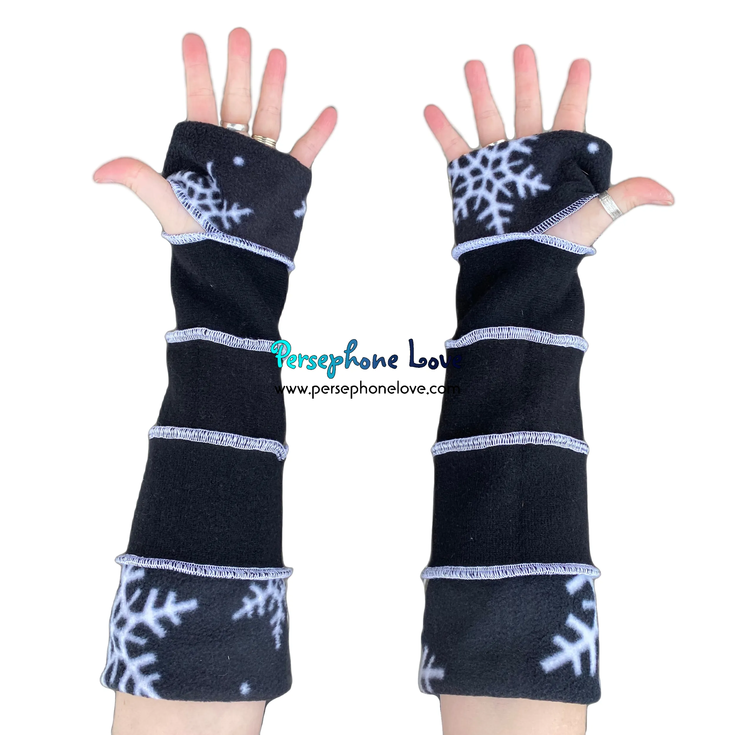 Katwise-inspired felted 100% cashmere arm warmers-1656