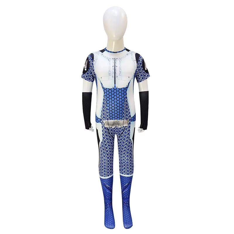 Kids A-Train Costume The Boys Homelander Cosplay Jumpsuit Halloween Carnival Suit