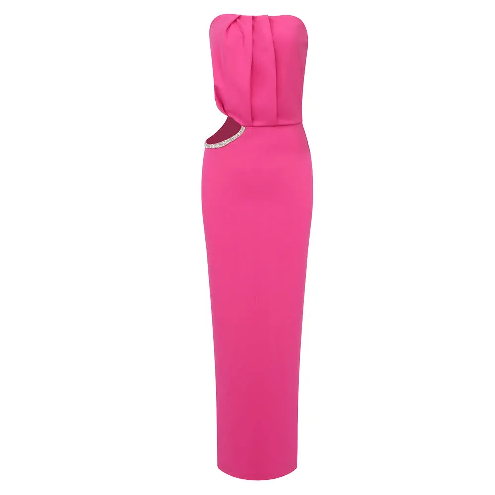 KittenAlarm - Emerie Strapless Cutout Tube Dress