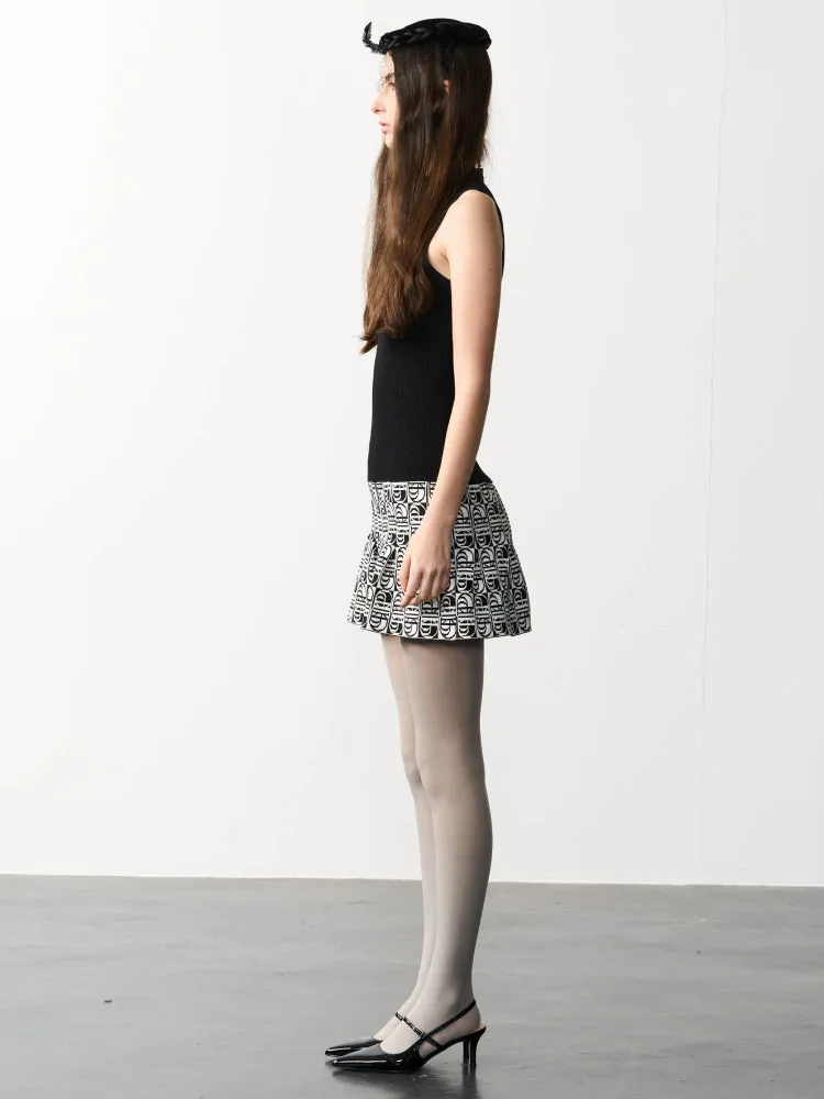 Knit slim vest dress【s0000007327】
