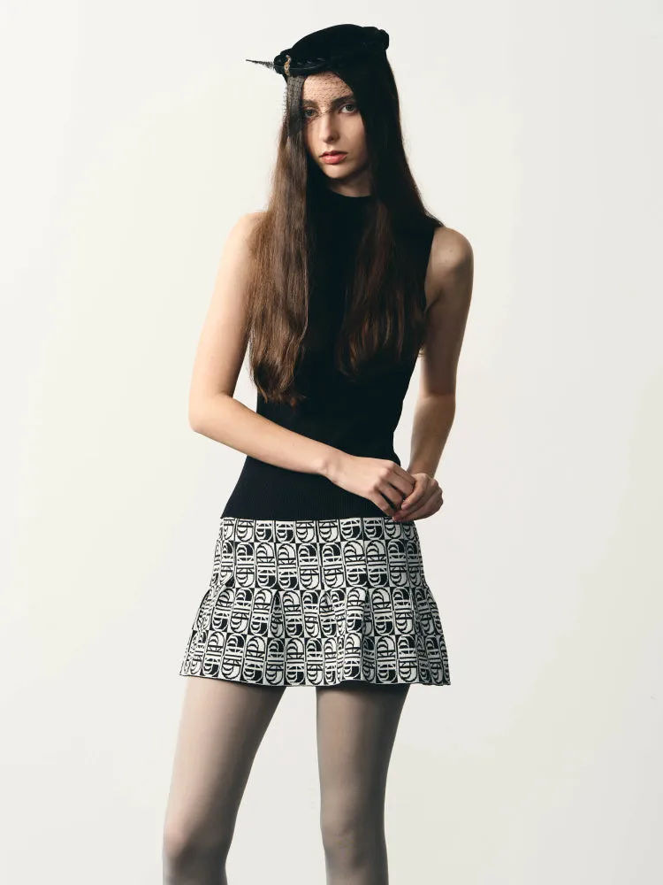 Knit slim vest dress【s0000007327】