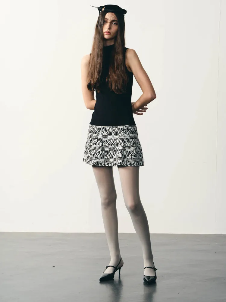 Knit slim vest dress【s0000007327】