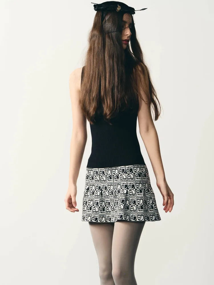 Knit slim vest dress【s0000007327】