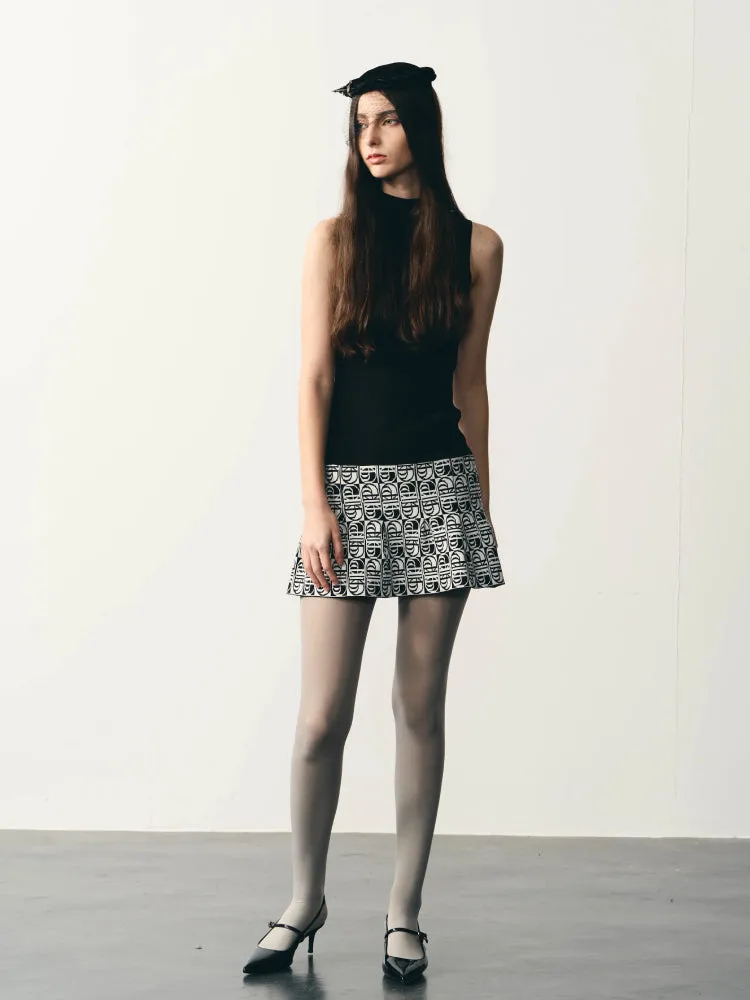 Knit slim vest dress【s0000007327】