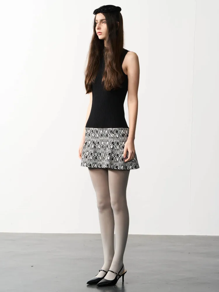 Knit slim vest dress【s0000007327】