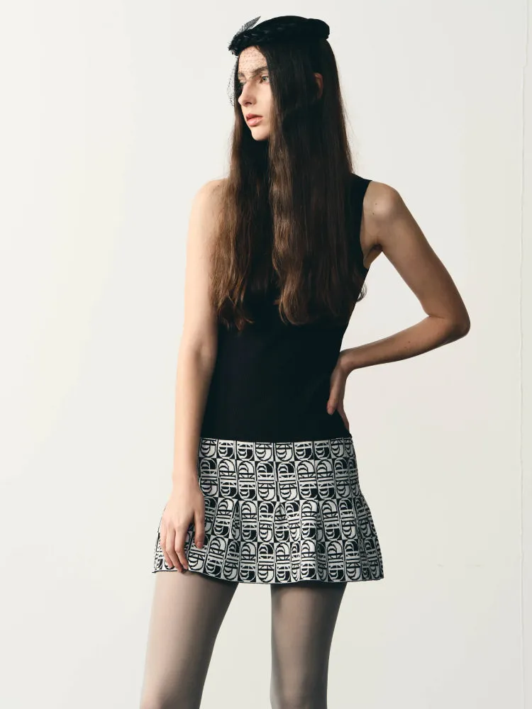 Knit slim vest dress【s0000007327】