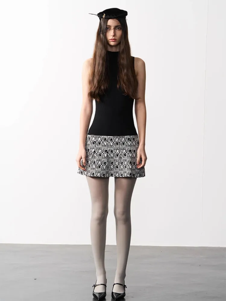 Knit slim vest dress【s0000007327】