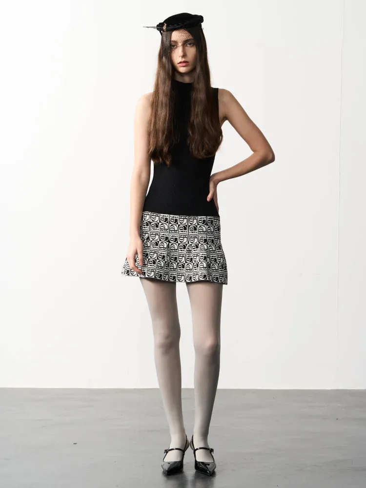 Knit slim vest dress【s0000007327】