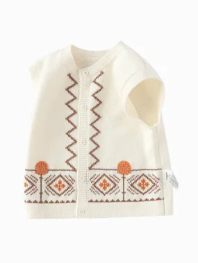 【Little Octopus IP】Vest New Spring 2025 Boys Baby Knitted Vest