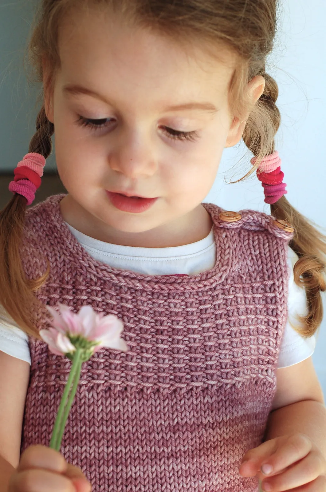 Little Vest & Dress, Frogginette. Print Knitting Pattern