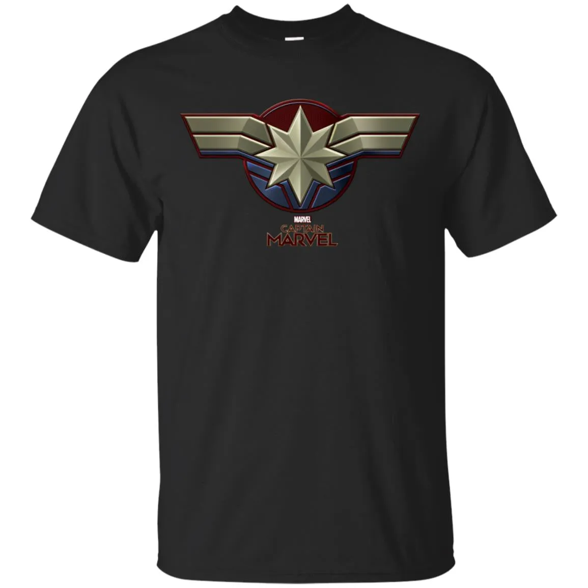 Marvel Captain Marvel Movie Chest Symbol Men Cotton T-Shirt