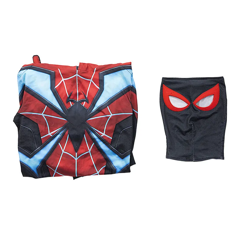 Miles Morales Evolved Suit Spider-Man 2 PS5 Cosplay Costumes Halloween Jumpsuit