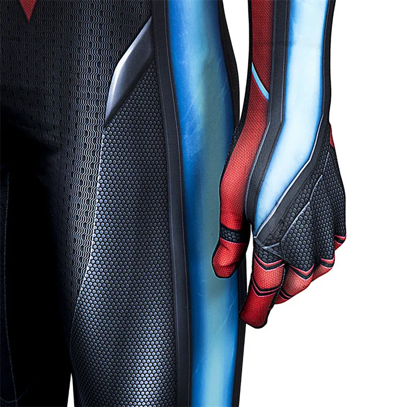 Miles Morales Evolved Suit Spider-Man 2 PS5 Cosplay Costumes Halloween Jumpsuit