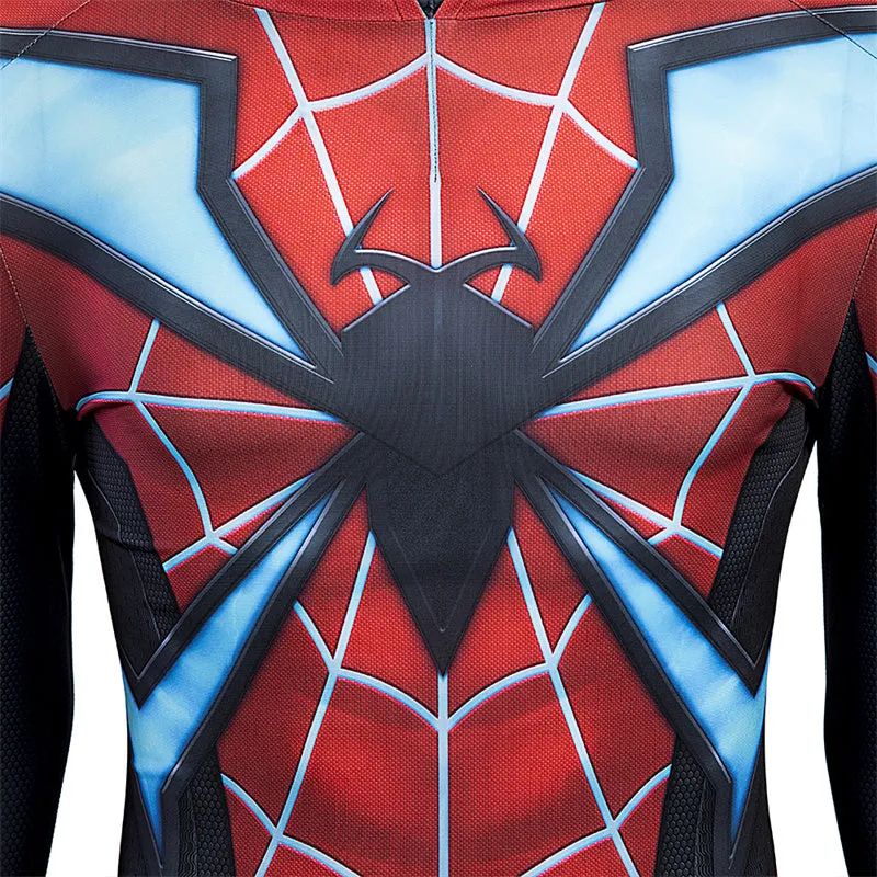 Miles Morales Evolved Suit Spider-Man 2 PS5 Cosplay Costumes Halloween Jumpsuit