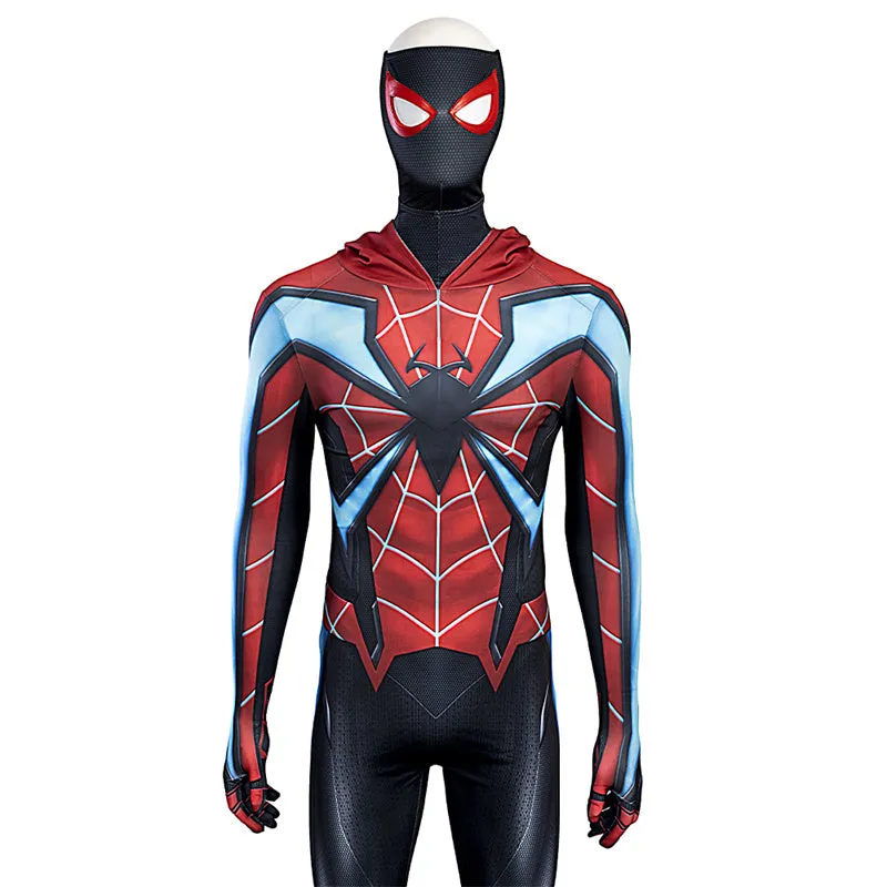 Miles Morales Evolved Suit Spider-Man 2 PS5 Cosplay Costumes Halloween Jumpsuit