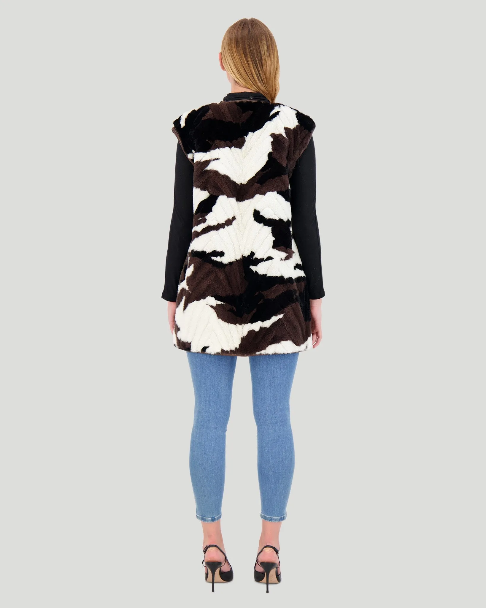 Mink Sections Vest