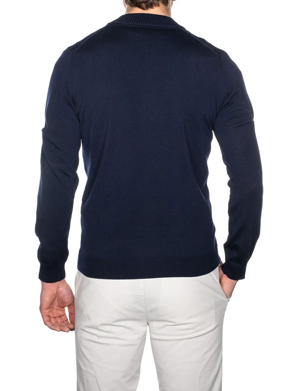 Navy Full Zip Cardigan