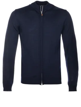 Navy Full Zip Cardigan