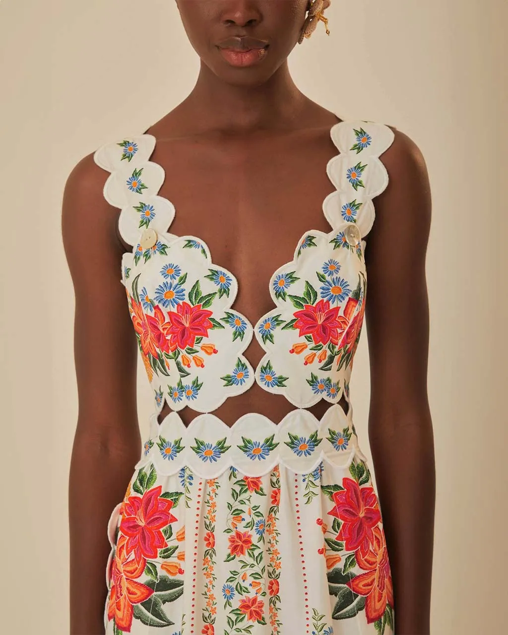 Off-White Bloom Garden Maxi Dress