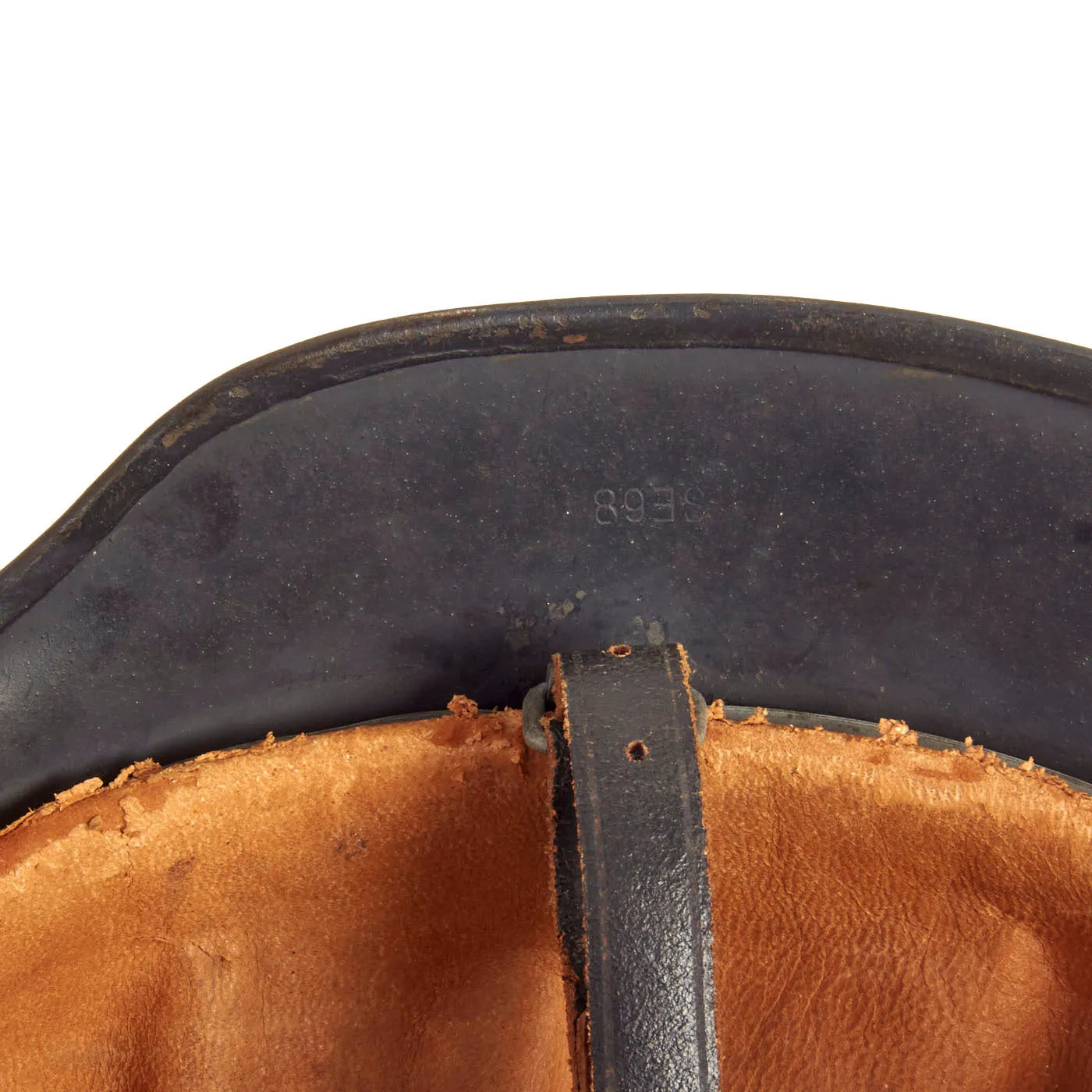Original German WWII Extra Large M40 Single Decal Luftwaffe Helmet with 61cm Liner & Chinstrap - SE68